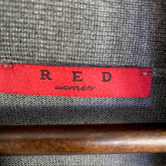 RED Woman Gray Open Cardigan - 3X - Picture 4 of 5